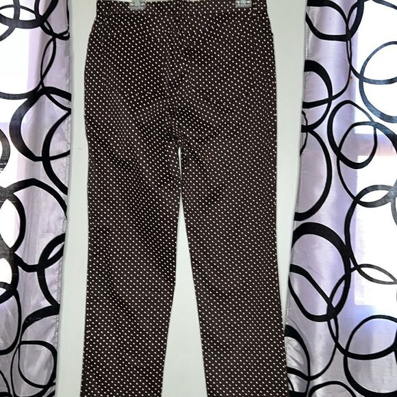 Chaps polkadot, flat front chinos size 12 - Picture 5 of 9